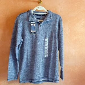 GAP Mock Neck Pullover Sweater Men’s Small Blue Heather NWT
